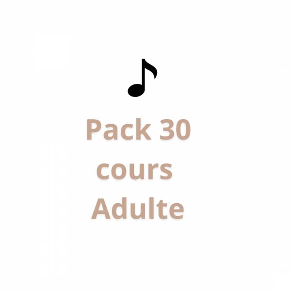 Pack 30 cours​ adulte