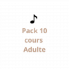 Cours à la carte Adulte (7) Pack 10 cours adulte