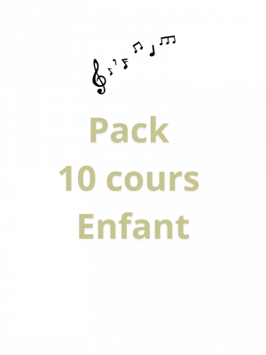 Cours à la carte Adulte (8) Pack 10 cours enfant
